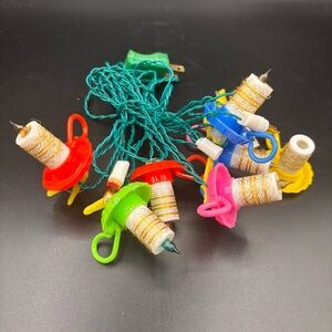 Vintage Lights Candles Candleholders Plastic Mold‎ String Christmas DON'T WORK